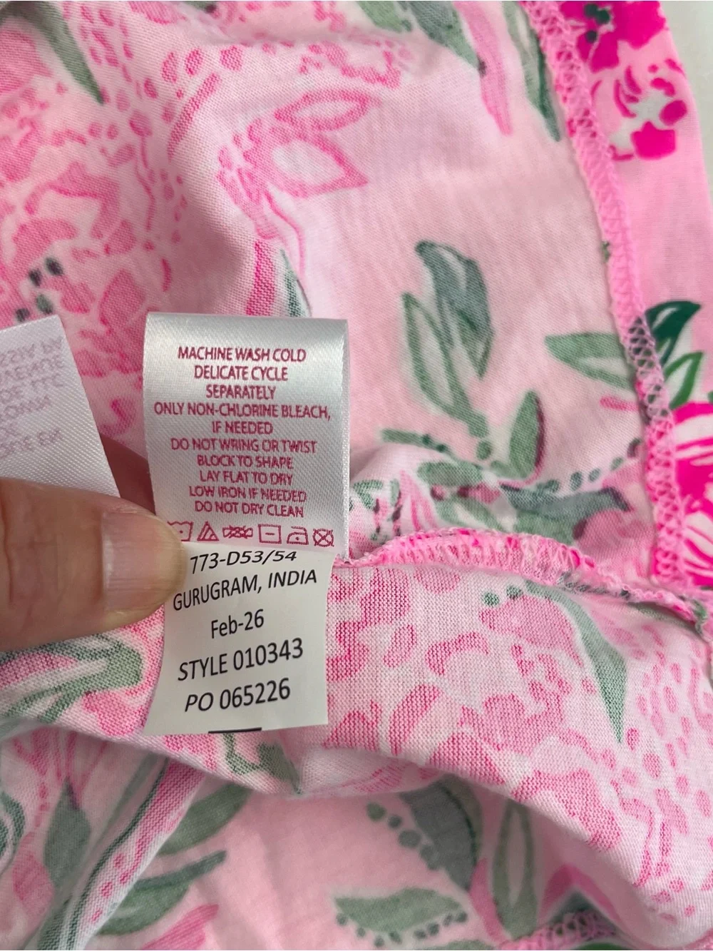 Lilly Pulitzer Pink Geanna Floral Short-Sleeve Tiered mini Dress